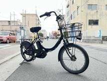 ■電動アシスト自転車■ヤマハ パスバビー PAS Babby 二人乗り 子供載せ■8.7Ahバッテリー充電機付き■_画像2