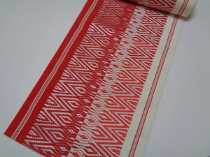 a460-60 Hakata woven obi cloth length 3 meter 87 centimeter 