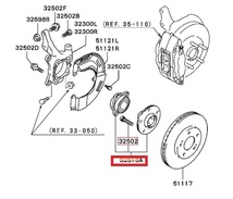 CP9A CN9A☆三菱純正☆フロントハブ assy ベアリング EVO4/5 ランサーエボリューション IV V ランエボ　MITSUBISHI LANCER FRONT HUB_画像3