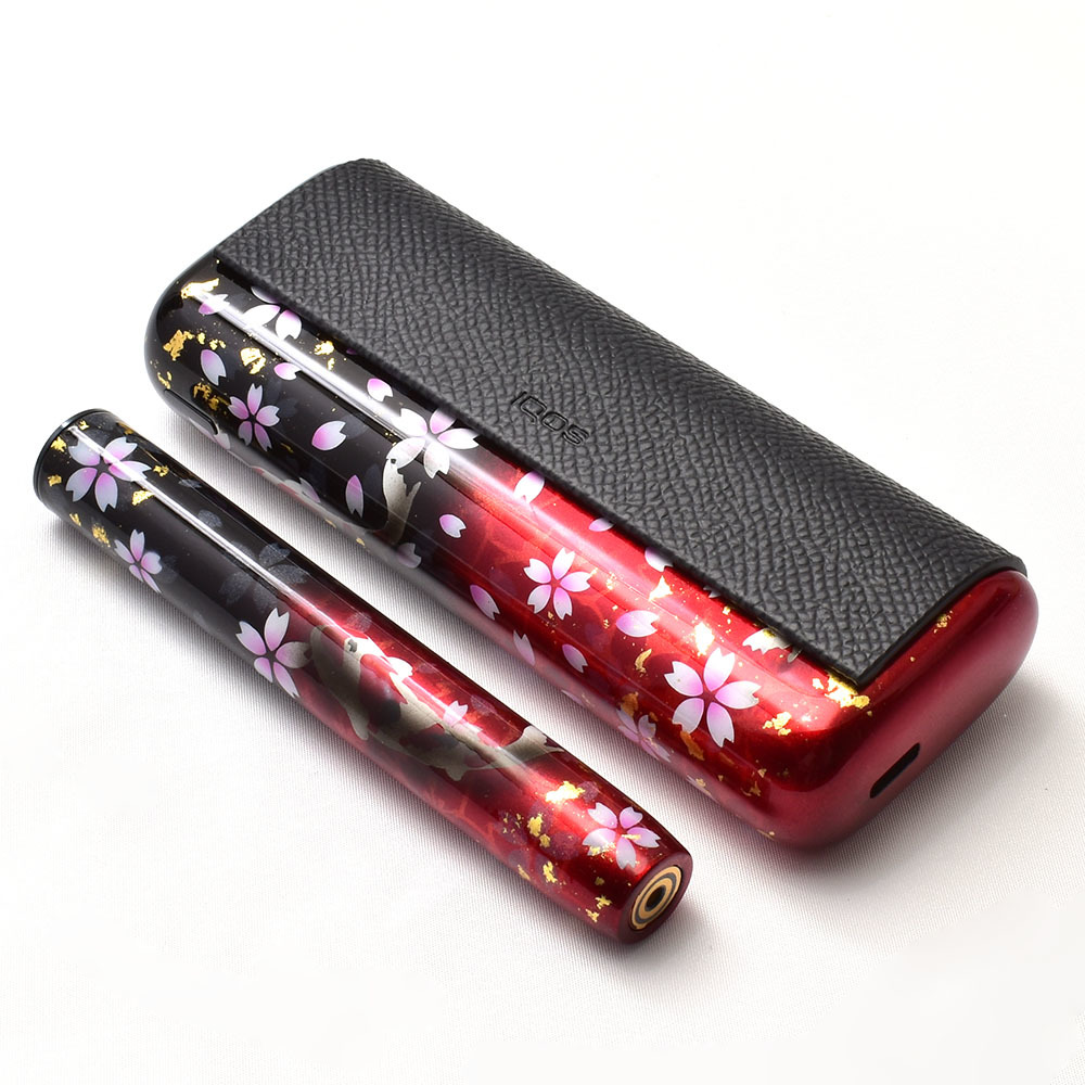 iQOS ILUMA ONE アイコス イルマ ワン 鯉 滝登り 菊 加工 赤 fkip