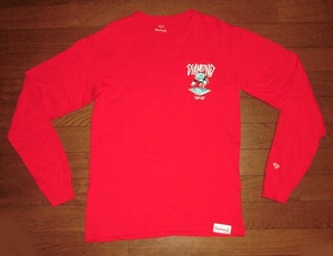 Diamond Supply Co ダイヤモンド サプライ ロンT スケボー スケートボード 長袖 Tシャツ RED S 使用少 美品/SANTA CRUZサンタクルーズVANS