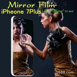 iPhone7 Plus iPhone8 Plus 5.5インチ 鏡面 鏡色 ミラー 9H 0.26mm 強化ガラス 液晶保護フィルム 2.5D K056