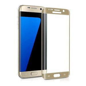 Galaxy S7 edge SC-02H SCV33 9H 0.26mm 枠金色 全面保護 強化ガラス 液晶保護フィルム 2.5D KC96