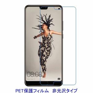 【2枚】 HUAWEI P20 5.8インチ 液晶保護フィルム 非光沢 指紋防止 F496