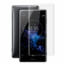 Xperia XZ2 Premium SO-04K SOV38 703SO 透明 全面保護 3D曲面カバー 強化ガラス 液晶保護フィルム 2.5D K529_画像1