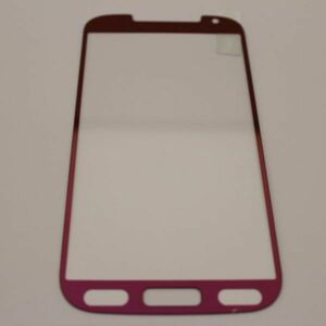 Galaxy S4 SC-04E 9H 0.26mm 枠紫色 鏡面 強化ガラス 液晶保護フィルム 2.5D K279