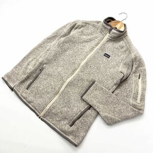 patagonia ☆ ベターセーター フリース ジャケット 肩ジップ◎ グレー レディース M 定番 登山 アウトドア キャンプ パタゴニア■EA188