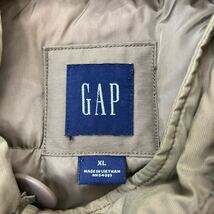 ギャップ ☆ GAP 自然なフェード感◎ 厚手 ダウンコート ダウンジャケット ファーフード ジャンパー XL ベージュ ミリタリー 古着■EB204_画像6