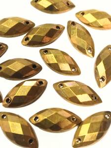 スタッズ　ハンドメイド　　縫い付け型１４×6.5ミリ　古銅　100個　送料無料