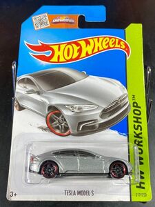 ホットウィール HOTWHEELS TESLA MODEL S テスラ モデルS シルバー