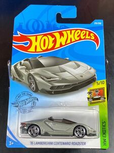 ホットウィール HOTWHEELS 16 LAMBORGHINI CENTENARIO ROADSTER ランボルギーニ チェンテナリオ シルバー