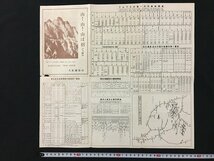 ｗ◇　古い印刷物　日本北アルプス登山路略図　大阪鉄道局　/t-G00_画像1