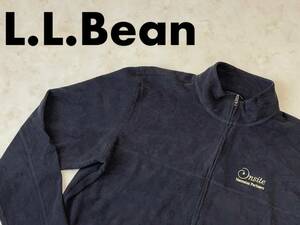 ☆送料無料☆ L.L.Bean エルエルビーン USA直輸入 古着 ジップアップ 企業もの フリース メンズ XL ダークグレー トップス 中古 即決