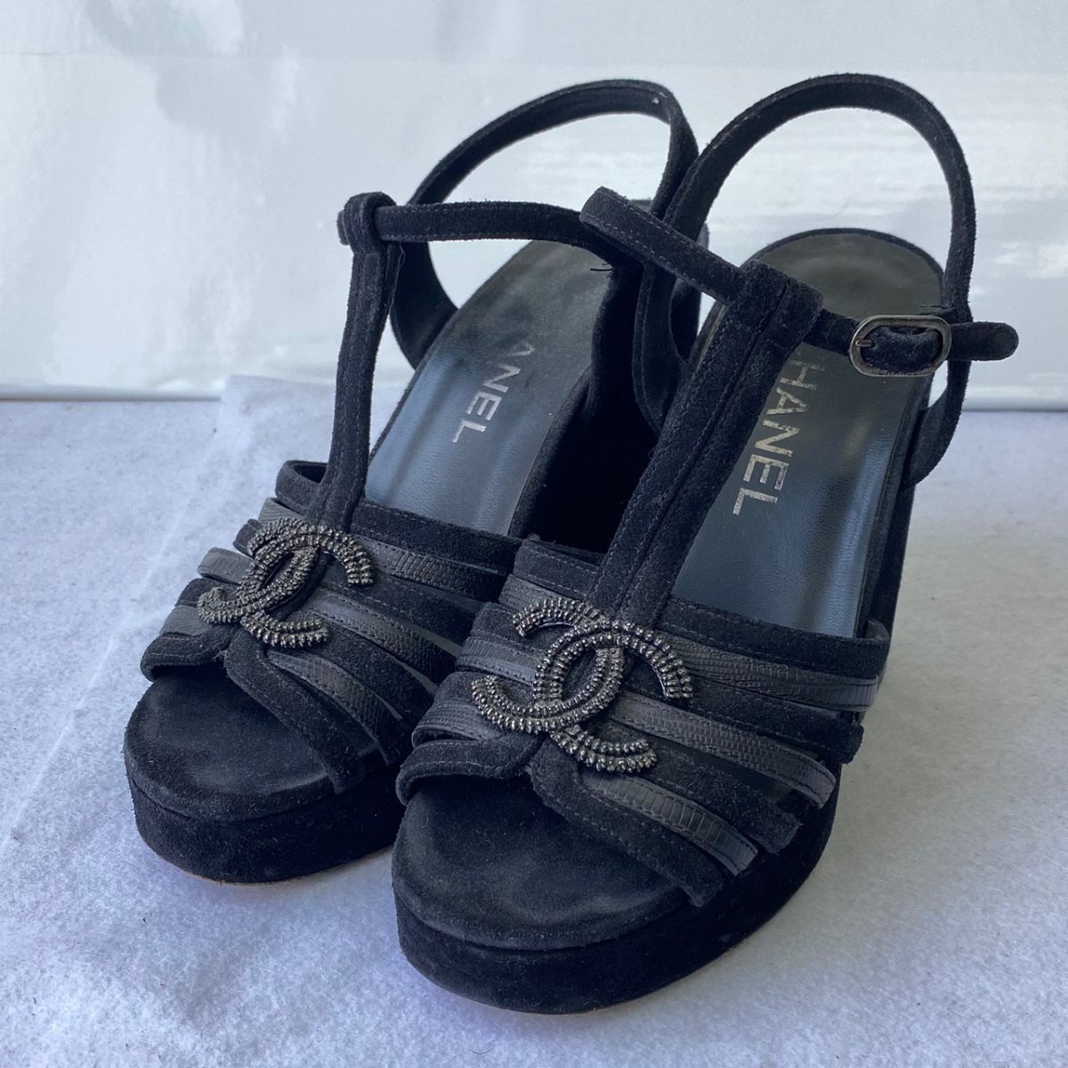 ヤフオク! -シャネル サンダルの中古品・新品・未使用品一覧