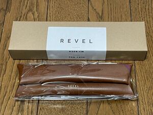 【新品】REVEL 本革 ペンケース　キャメル