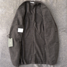 新品★ Boglioli milano コットン リネン メランジ ジャケット 48 送料込 メンズ ボリオリ ミラノ K.JACKET _画像3