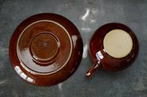 DENBY HOMESTEAD C&S イギリスアンティーク デンビー カップ＆ソーサー ヴィンテージ 1940-60's [KW1706_画像8