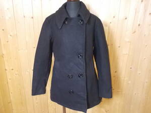 e751◆USN PEA COAT◆サイズS レディース ミリタリー ピーコート USA製 アメリカ製 WOOLウール地 アメリカ古着 USED 5C