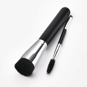 # new goods # make-up brush #[2 pcs set ] square face brush & eyebrows double brush 