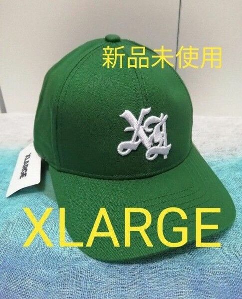 【新品 XLARGE（Xラージ）】オールドイングリッシュ 立体刺繍ロゴ キャップ