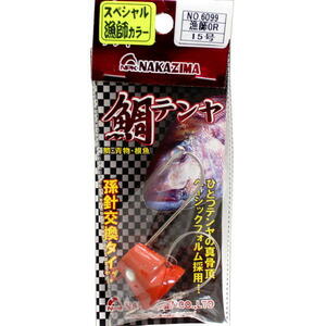 鯛テンヤ 15号 オレンジ 漁師カラー NPK ナカジマ 6099