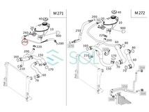 ベンツ W204 エア抜きホース ベンチレーションホース C200 2045010125 出荷締切18時_画像2