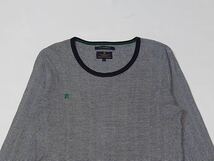 R.NEWBOLD // 長袖 ボーダー柄 Tシャツ カットソー (黒×白系) サイズ L_画像3
