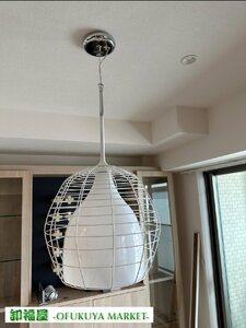 26462■DISEL LIVING with FOSCARINI　ペンダントライト　CAGE SUSPENSION LARGE　ホワイト■展示品/神戸市出荷