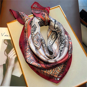 [C-16] new goods lady's square 70cm scarf to coil person neck origin stylish decoration spring summer silk style stole back scarf 