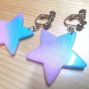 ゆめかわいい 星 イヤリング キッズ アクセサリー