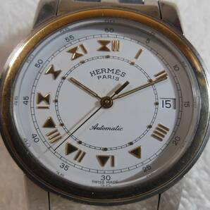 稼働中・スイス製・美品・エルメス クリッパーメンズ自動巻き時計・OH済み・HERMES horloger の画像2