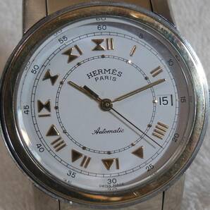 稼働中・スイス製・美品・エルメス クリッパーメンズ自動巻き時計・OH済み・HERMES horloger の画像3