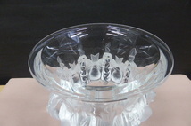 ★未使用保管品★　ラリック クリスタル　LALIQUE　クリスタルガラス　ダンピエール　 DAMPIERRE フラワーベース 花瓶 花器　小鳥　12.5cm _画像3