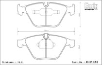 エンドレス ブレーキパッド Ewig CC35 type-E(N84M) フロント BMW M3 E92 4.0 クーペ WD40 07/9～_画像2