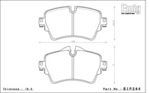 エンドレス ブレーキパッド Ewig CC-Rg 前後セット BMW ミニ F55 クーパーS/クーパーSD7 XS20 16/4～_画像2