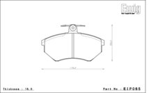 エンドレス ブレーキパッド Ewig SSM PLUS 前後セット フォルクスワーゲン パサート(B3/B4) 2 3AADY 3A2E 94～97 4穴車_画像2
