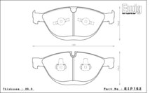 エンドレス ブレーキパッド Ewig NEW TYPE R 前後セット BMW M5 E60 NB50 05/9～_画像2
