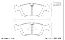 エンドレス ブレーキパッド Ewig CC-Rg フロント BMW E46 323i 2.5 AM25 98/9～00/10_画像2