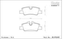 エンドレス ブレーキパッド Ewig W-003 前後セット BMW ミニ F55 クーパー7 XS15 16/4～_画像3