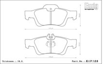 エンドレス ブレーキパッド Ewig CC35 type-E(N84M) 前後セット メルセデスベンツ W220 S350 220067 02/11～_画像3