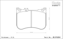 エンドレス ブレーキパッド Ewig SSM PLUS フロント メルセデスベンツ R231 SL350 ブルーエフィシェンシー 231457 12/3～_画像2