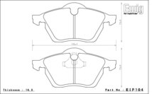 エンドレス ブレーキパッド Ewig MX72 前後セット フォルクスワーゲン ボーラ 2.8 V6 4モーション 1JBDEF 00/12～_画像2