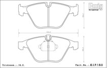 エンドレス ブレーキパッド Ewig CC40(ME20) 前後セット BMW F11 535i ツーリング MU35 10/9～_画像2