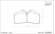 エンドレス ブレーキパッド Ewig MX72 前後セット ポルシェ 911 (964) 3.6 カレラRS 91/7～93/12_画像2