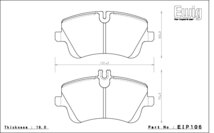 エンドレス ブレーキパッド Ewig CC40(ME20) 前後セット メルセデスベンツ W203 C180コンプレッサークーペ 203742 203746 01/7～_画像2