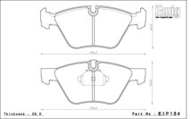 エンドレス ブレーキパッド Ewig SSM PLUS フロント BMW E88 120iカブリオレ UL20 08/3～11/9_画像2