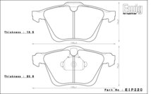 エンドレス ブレーキパッド Ewig CC35 type-E(N84M) フロント ボルボ V60 T6 AWD Rデザイン FB6304T 11/6～_画像2