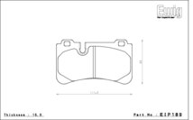 エンドレス ブレーキパッド Ewig CC40(ME20) リア メルセデスベンツ W211 E63 AMG ステーションワゴン 211277 06/8～_画像2