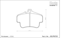 エンドレス ブレーキパッド Ewig CC35 type-E(N84M) リア ポルシェ 911 (996) 3.6 カレラ 4S 01/12～_画像2