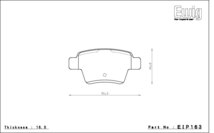 エンドレス ブレーキパッド Ewig CC33(S55G) 前後セット プジョー 207 CC GT A7C5FX 7月6日 BOSCH_画像3